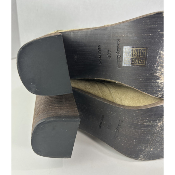 See By Chloe Belted Studded Suede Ankle Boot Tan Brown Women's Size 40.5 Booties - Picture 12 of 16